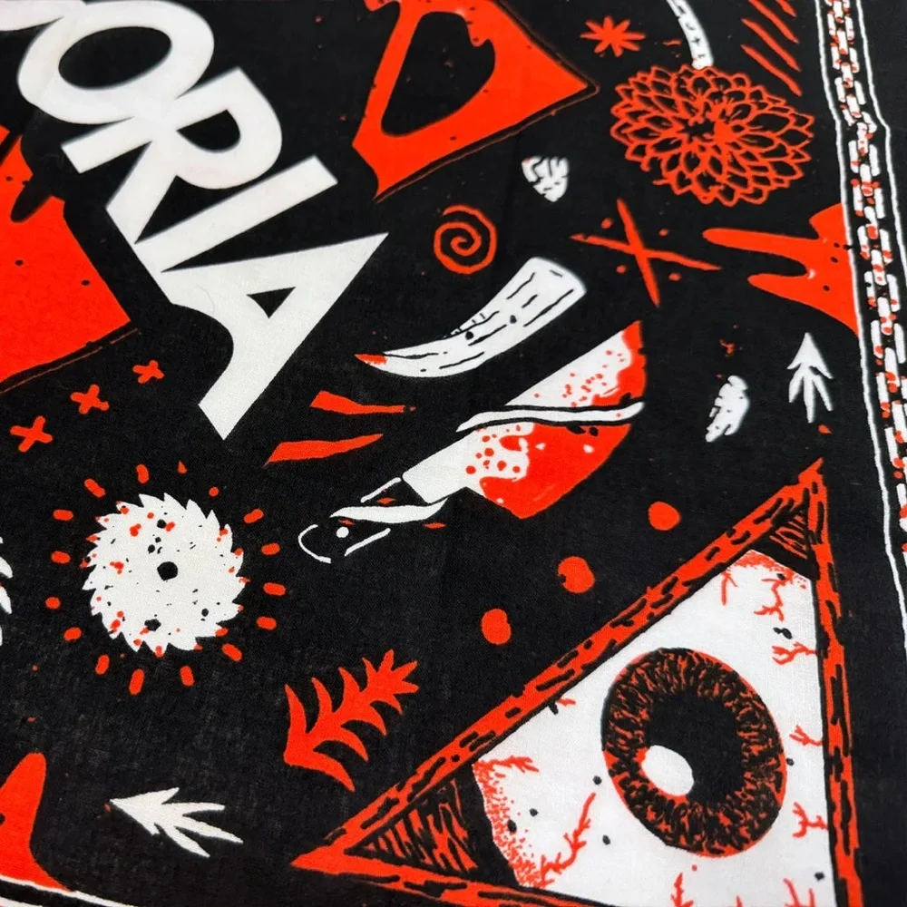 Fangoria Red and Black Bandana